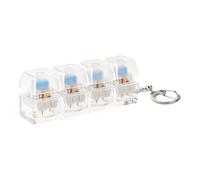 Focus Tap - Porte-clés clavier silencieux pour contrôler le stress | Mini jouet à avec réponse sensorielle douce et design de transport léger pour récompenses scolaires, concentration sur le lieu
