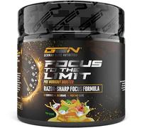Focus to the Limit - Pre Workout hautement dosé avec L-Tyrosine + Taurine + Inositol + Extrait de Ginkgo + Citicoline + Rhodiola rosea + Caféine & Vitamines - (240 g, goût Mélange de fruits)