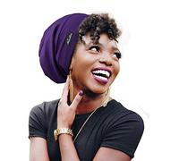 FocusCare Bonnet de sommeil souple doublé de satin pour femme, Rayures A., Taille unique