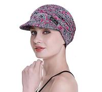 FocusCare bonnets souples, turbans/casquettes type baseball en bambou pour chimiothérapie, pour femmes, Blue-t, taille unique