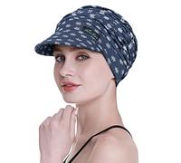 FocusCare Chapeaux de Soleil pour Femmes Chemo Chapeaux d'été pour Les Patients cancéreux Anniversaire pour Les Femmes atteintes de Cancer Black Yellow