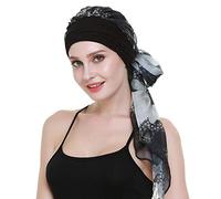 FocusCare des Foulards pour cancéreux Headwraps coiffures pac Cancer Cadeaux pour la Perte des Cheveux,Étoile de fleur,Taille unique