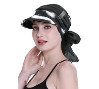 FocusCare Écharpe Casquette de Baseball, Noir/Blanc, Taille Unique Femme