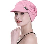 FocusCare Turbans souples de chimiothérapie pour femmes, tissu en bambou, style casquette de baseball, pour la perte de cheveux, taille unique