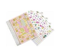 Focused Every Day Fit Planner 2026, geführter Fitness- und Wellness-Organizer mit Aufklebern, Workout-Kalender-Tagebuch, Periodenzyklus-Tracker für nachhaltige Gewohnheiten (#A)