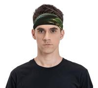 Focused Green Lizard Bandeau de sport unisexe respirant et humide Convient pour la course à pied, le cyclisme, le yoga en attente de sport