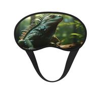 Focused Green Lizard Masque pour les yeux ultime pour dormir, masque doux et confortable, masque relaxant sans pression nocturne