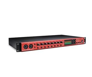 Focusrite Clarett+ OctoPre Préamplificateur ADAT 8x8 pour Microphones | Extenseur ADAT, 8 préamplis micro Clarett, 2 entrées Hi-Z à JFET, 8 sorties symétriques, inserts, mode Air, 24 bits/192 kHz