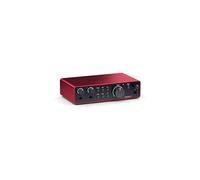 Focusrite Scarlett 2i2 de 4e Génération Interface Audio USB-C | 2 préamplis micro, 2 entrées instruments Hi-Z, 24 bits/192 kHz, plage dynamique de 120 dB, Auto Gain, Clip Safe, modes Air