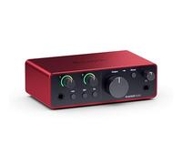 Focusrite Scarlett Solo de 4e Génération Interface Audio USB-C | 1 préampli micro XLR, 1 entrée instrument Hi-Z, 24 bits/192 kHz, plage dynamique de 120 dB, mode Air, compatible PC/Mac/iPad