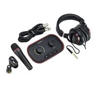 Focusrite Vocaster One Studio - Pack podcast - Interface audio 1I2 - Micro DM1 - Casque HP60v - Câble XLR 3m
