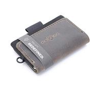 FOCX R1 Mini Portefeuille en Cuir pour Cartes et Billets, Petit Portefeuille avec Languette de Rangement, Porte-Cartes, Porte-Cartes pour Homme et Femme | Fabriqué en Allemagne