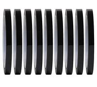 Fodattm Lot de 9 rouleaux de ruban adhésif autocollant fin pour artiste, 6 mm de large, effaçable à sec, pour tableau blanc, 72 m par rouleau (noir)