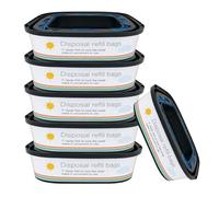 FODDOM Lot de 6 cartouches de rechange pour sacs de litière pour chat compatibles avec les seaux Genie Cat Standard, Plus et XL avec contrôle des odeurs (lot de 6)