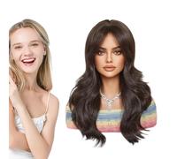 Fode naturelle bouclée belle perruque, perruques blondes pour femmes - Perruques ondulées longues naturelles,Coiffes synthétiques bouclées de 20 pouces pour les mariages à usages quotidiens Dates Témè