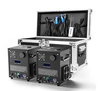 FODEXAZY 700W Machines Pyrotechniques avec Flightcase, Machine à Etincelles LCD d-mx512 Machine à Effet avec Télécommande pour Bar Party Halloween Noël Mariage (2pcs Machines avec Flightcase)