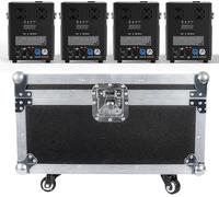 FODEXAZY Nouvelle Version 1000W Machines Pyrotechniques, Télécommande sans fil Machine à étincelles Froides pour Mariage DJ Soirées, 4pcs avec Flightcase