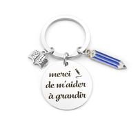 Fodfgxf Cadeau Atsem Maitresse D'école Fin D'année Porte Clef Merci Maitresse Cadeau Maternelle Merci Atsem Cadeaux Maîtresse École Aesh Idee Cadeaux Maitresses D'école Original Noël Saint Valentin