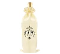 Fodfgxf Cadeau Fete des Grand Pere Sac Bouteille Vin,Idée Cadeau Papy Papi | Cadeau Fete des Papy Papi Grands Peres,Merci Cadeau pour Grand Pere Papy Papi Anniversaire,Amour Cadeaux Grand Parent,Noel