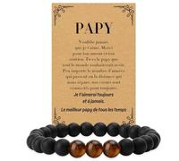 Fodfgxf Cadeau Grand Pere Bracelets Cadeau Papy Idée Cadeaux Grand Père Original Merci Cadeaux Pour Grands Père Anniversaire Fete Des Peres Bonne Fete Papi Noël Saint Valentin Papi Bracelet Avec Carte
