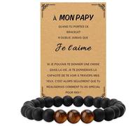 Fodfgxf Cadeau Grand Pere Bracelets Cadeau Papy Idée Cadeaux Grand Père Original Merci Cadeaux Pour Grands Père Anniversaire Fete Des Peres Bonne Fete Papi Noël Saint Valentin Papi Bracelet Avec Carte