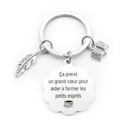 Fodfgxf Cadeau Maitresse Noel,Cadeau Maîtresse Fin D'année,Cadeaux Pour Maitresses Porte Clef,Cadeaux Professeur Des écoles