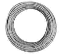 Fodlon Câble en Acier 3mm, 30m / 98.4ft Câble Métallique Fil, 7 x 7 Corde en Acier Inoxydable 352lbs(160kg) Capacité de Charge Générale / 1404lbs(637kg) Maximum