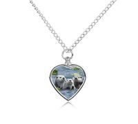FodPand Collier avec pendentif en forme de loutre de mer pour cendres - Collier commémoratif pour animal domestique avec kit de remplissage - Chaîne réglable de 70,1 cm - Pendentif funéraire en forme