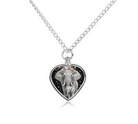 FodPand Collier commémoratif en forme d'éléphant pour cendres - Étanche - Bijou pour homme et femme - Pendentif urne réglable avec kit de remplissage - Cadeau souvenir pour la perte de chien et chat