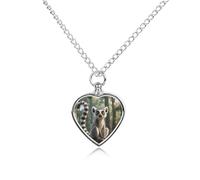 FodPand Collier commémoratif pour cendres d'animaux de compagnie Lémuriens dans la jungle - Bijou imperméable pour homme et femme - Pendentif urne réglable avec kit de remplissage - Cadeau souvenir
