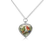 FodPand Collier commémoratif pour perroquet pour cendres - Bijou imperméable pour homme et femme - Pendentif urne réglable avec kit de remplissage - Cadeau souvenir pour la perte de chien et chat
