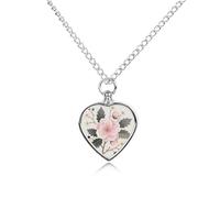 FodPand Collier commémoratif rose pêche pour cendres d'animaux domestiques, bijou funéraire imperméable pour homme et femme, pendentif urne réglable avec kit de remplissage, cadeau souvenir pour la