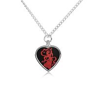 FodPand Collier commémoratif rouge pour cendres d'animal domestique avec pendentif urne réglable pour homme et femme avec kit de remplissage, cadeau souvenir pour la perte de chien et chat