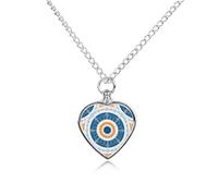FodPand Collier funéraire Art déco pour animaux domestiques - Étanche - Pendentif urne réglable avec kit de remplissage - Cadeau souvenir pour la perte de chien et chat