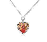 FodPand Collier funéraire imperméable avec masque d'opéra de Pékin pour animal domestique - Bijou funéraire pour homme et femme - Pendentif réglable avec kit de remplissage - Cadeau souvenir pour la
