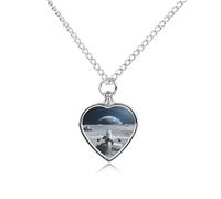 FodPand Collier funéraire imperméable pour animal domestique avec pendentif urne réglable avec kit de remplissage, cadeau souvenir pour la perte d'un chien ou d'un chat