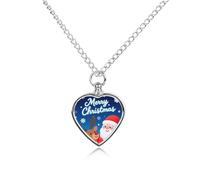 FodPand Collier funéraire pour animal domestique avec pendentif urne réglable en forme de flocons de neige pour cendres - Cadeau souvenir pour perte de chien et chat