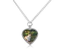 FodPand Collier urne de chat de pêche personnalisé pour cendres - Collier commémoratif pour animal domestique avec kit de remplissage - Chaîne réglable de 70,1 cm - Bijoux funéraires - Pendentif en