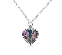 FodPand Collier urne funéraire pour cendres de Tokyo avec kit de remplissage réglable de 70,1 cm - Bijoux funéraires en forme de cœur pour chiens et chats