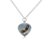 FodPand Collier urne personnalisable pour cendres d'aigles - Collier commémoratif pour animal domestique avec kit de remplissage - Chaîne réglable de 70,1 cm - Bijoux funéraires - Pendentif en forme