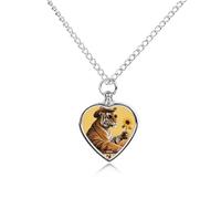 FodPand Collier urne personnalisable pour cendres d'animaux de compagnie en acier titane avec kit d'entonnoir, cadeau souvenir, pendentif photo personnalisé pour chiens, chats, proches