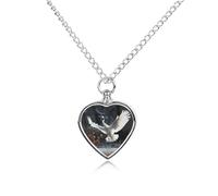 FodPand Collier urne personnalisé pour cendres d'animaux de compagnie en acier titane avec kit d'entonnoir, cadeau souvenir, pendentif photo personnalisé pour chiens, chats, proches