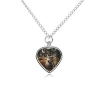 FodPand Collier urne personnalisé pour cendres d'animaux de compagnie en acier titane avec kit entonnoir, cadeau souvenir, pendentif photo personnalisé pour chiens, chats, proches