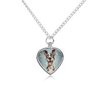 FodPand Collier urne personnalisé pour cendres d'animaux de compagnie en acier titane - Bijoux funéraires amusants avec entonnoir - Cadeau souvenir - Pendentif photo personnalisé pour chiens, chats