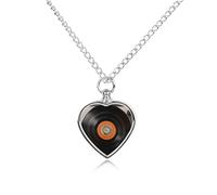 FodPand Collier urne personnalisé pour cendres d'animaux de compagnie en acier titane vintage disque vinyle bijoux de crémation bijoux avec entonnoir collier commémoratif cadeau souvenir pendentif