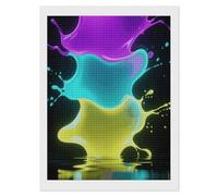 FodPand Diamonds Kit de peinture diamant Color Splash pour adultes et débutants 30,5 x 40,6 cm avec outils de bricolage carrés 5D diamants pois artisanat peinture gemme art peinture par Diamonds pour