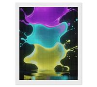 FodPand Diamonds Kit de peinture diamant Color Splash pour adultes et débutants 40,6 x 50,8 cm avec outils de bricolage carrés 5D diamants pois artisanat peinture gemme art peinture par Diamonds pour
