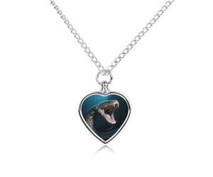 FodPand Gulper Anguille Collier commémoratif pour cendres d'animal domestique étanche Bijoux pour homme et femme Pendentif urne réglable avec kit de remplissage Cadeau souvenir pour la perte de chien