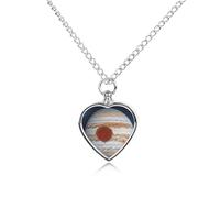 FodPand Jupiter Collier funéraire imperméable à pois rouges pour animaux domestiques - Bijou funéraire pour homme et femme - Pendentif urne réglable avec kit de remplissage - Cadeau souvenir pour la