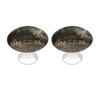 FodPand Lot de 2 boutons d'armoire de 2,8 cm à trou unique - Poignées décoratives pour commode, cuisine, salle de bain, armoire, vanité et porte de placard